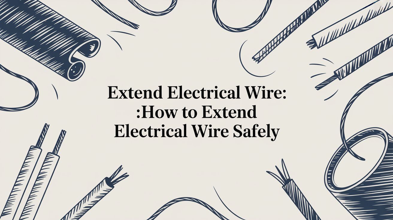 Extend Electrical Wire: How to extend electrical wire safely